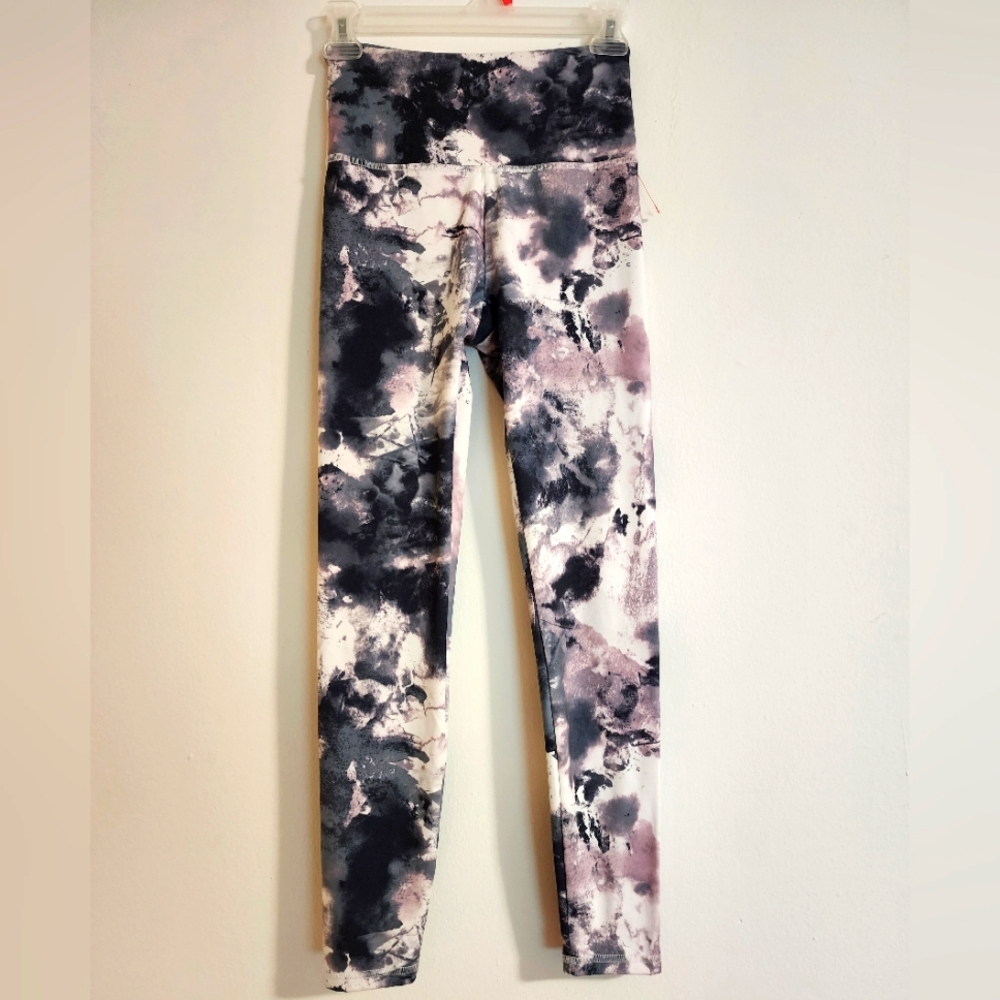 Balance Collection Women’s High Waist Tie-Dye Yoga Leggings | Workout Pants. S